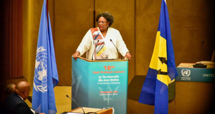 Prime Minister of Barbados Hon. Mia Mottley delivers the 16th Raúl Prebisch Lecture
