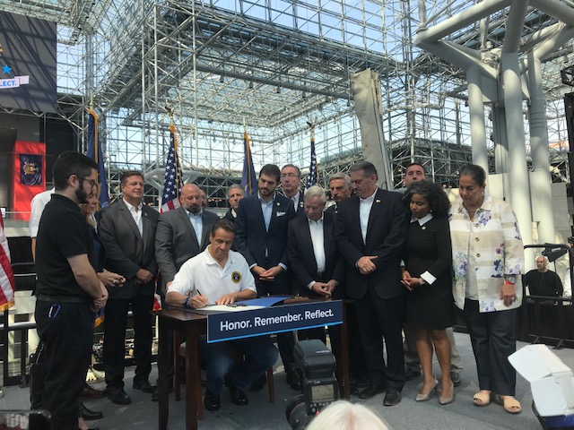 Governor Cuomo Signs Weprin Sponsored 9/11 Worker’s Disability Benefits Bill