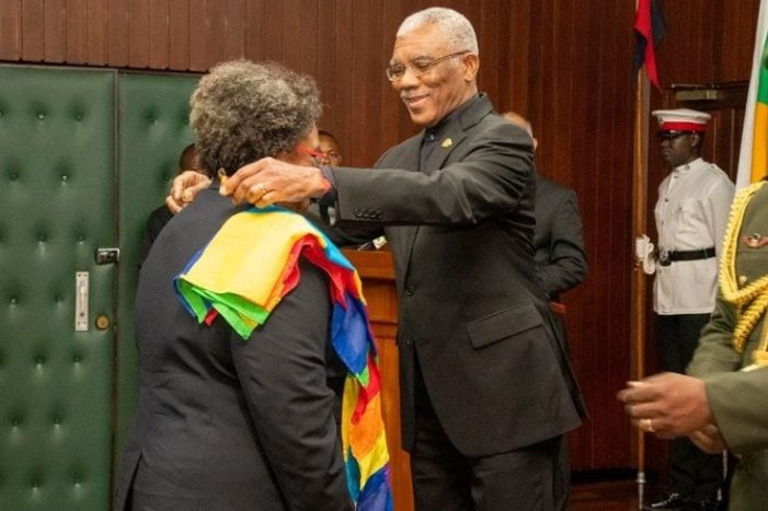 Barbados’ Prime Minister Receives Guyana’s Second Highest National Award