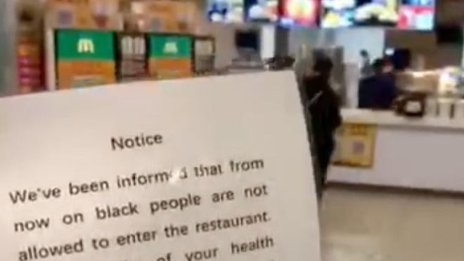 China McDonald’s apologises for Guangzhou ban on black people