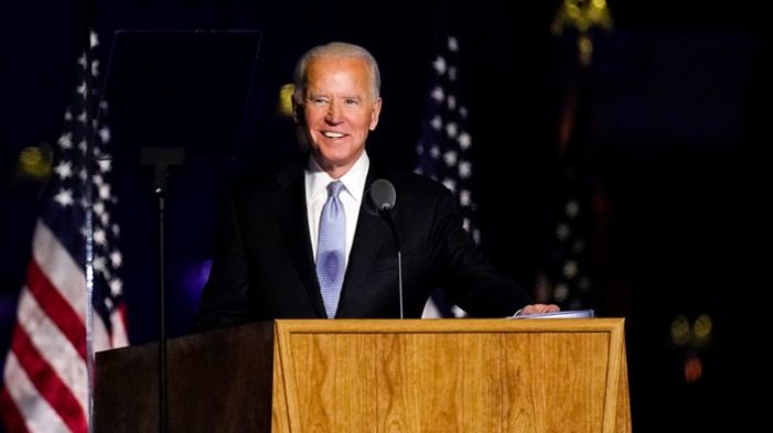 Watch President-elect Joe Biden’s full acceptance speech from Delaware Saturday night