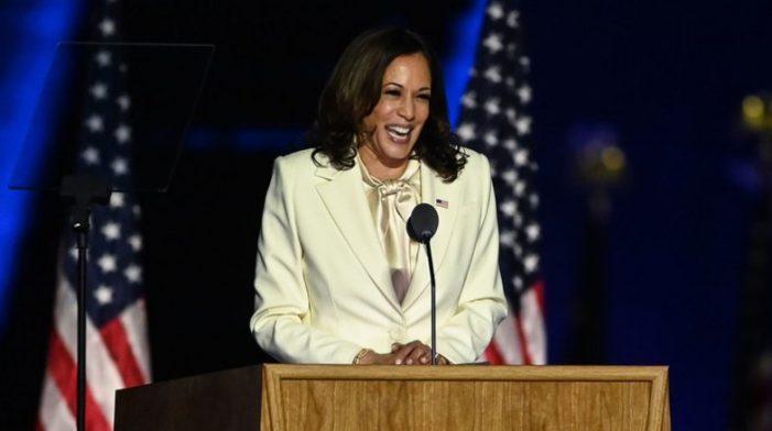 Watch Vice President-elect Kamala Harris’ full acceptance speech from Delaware Saturday night