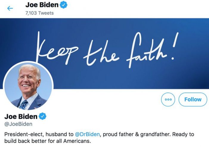 President-elect Biden, delete your account (really)