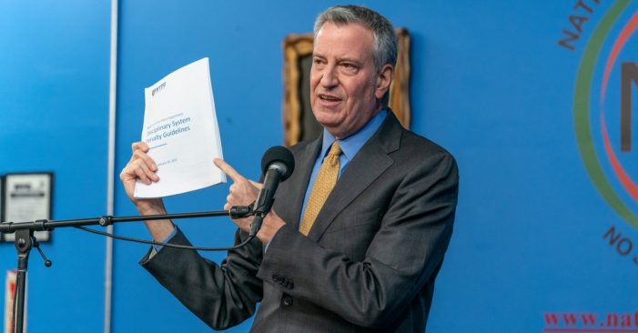 Mayor de Blasio Calls for Federal Government to Grant Freedom to Manufacture Vaccine Across America