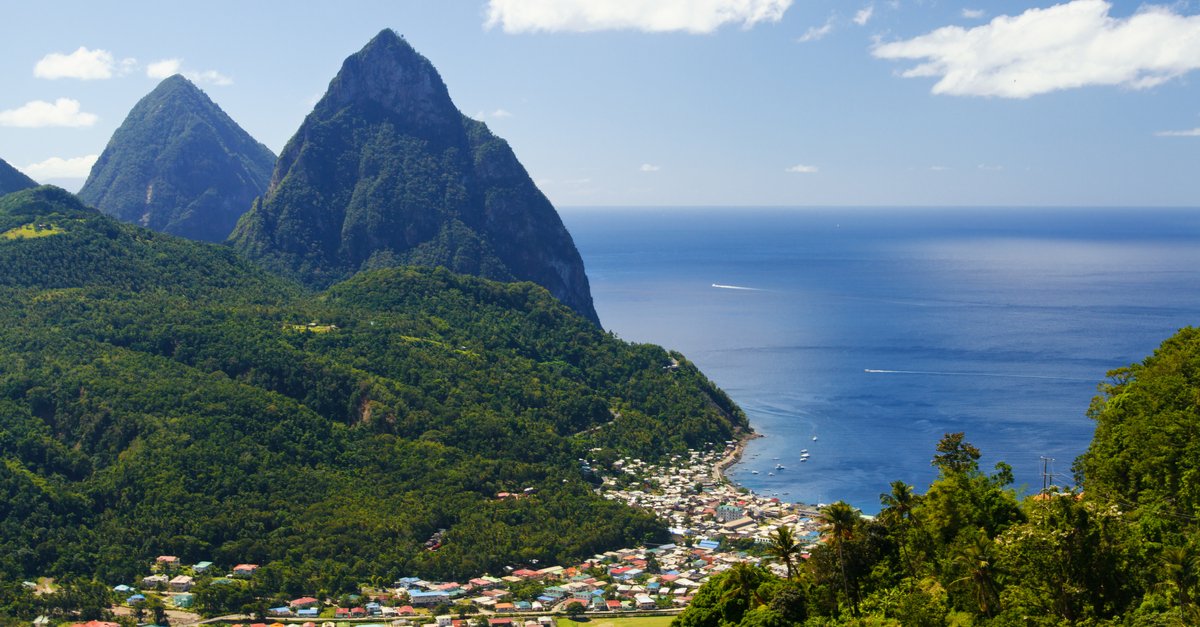 Piton mountains in St Lucia-img
