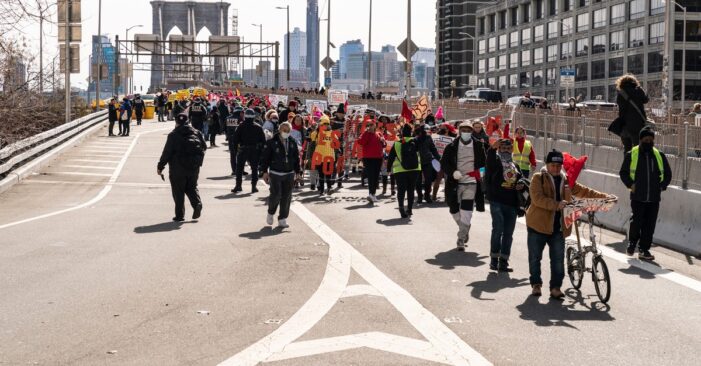 Manhattan, BK Bridges Shut Down By Protest For ‘Excluded Workers’