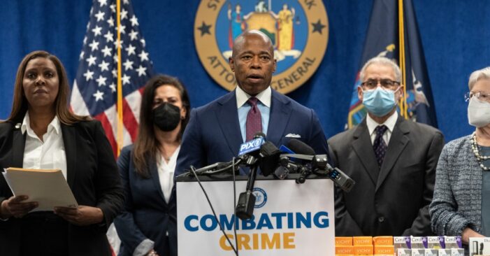 Combating Crime: Mayor Adams and Attorney General James Announce Take Down of Massive Retail Theft and Crime Operation