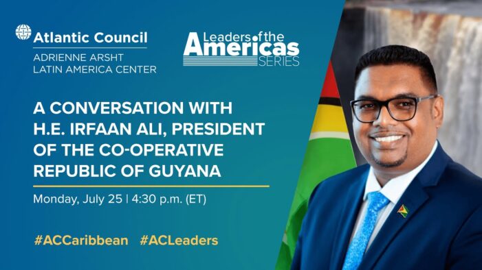 A Conversation with H.E. Irfaan Ali, President of the Co-Operative Republic of Guyana