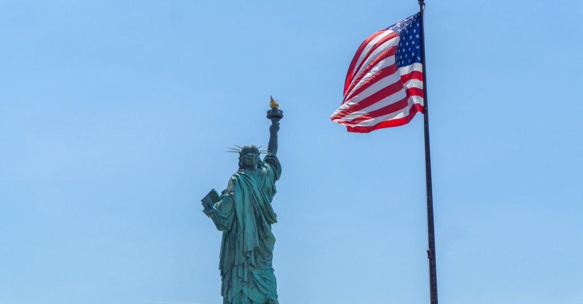 American Flag and Statue of Liberty-img