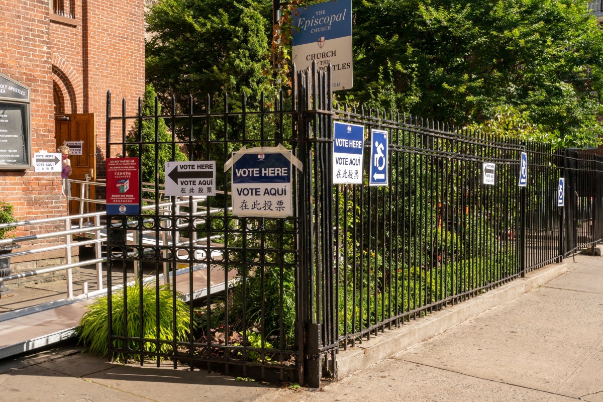 Church of the Holy Apostles polling site in Chelsea on Primary Election Day-img