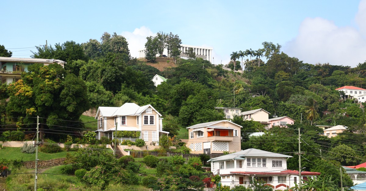 St George’s and Grenada Parliament Building and hillside residences of St Georges Port Town-img (1)