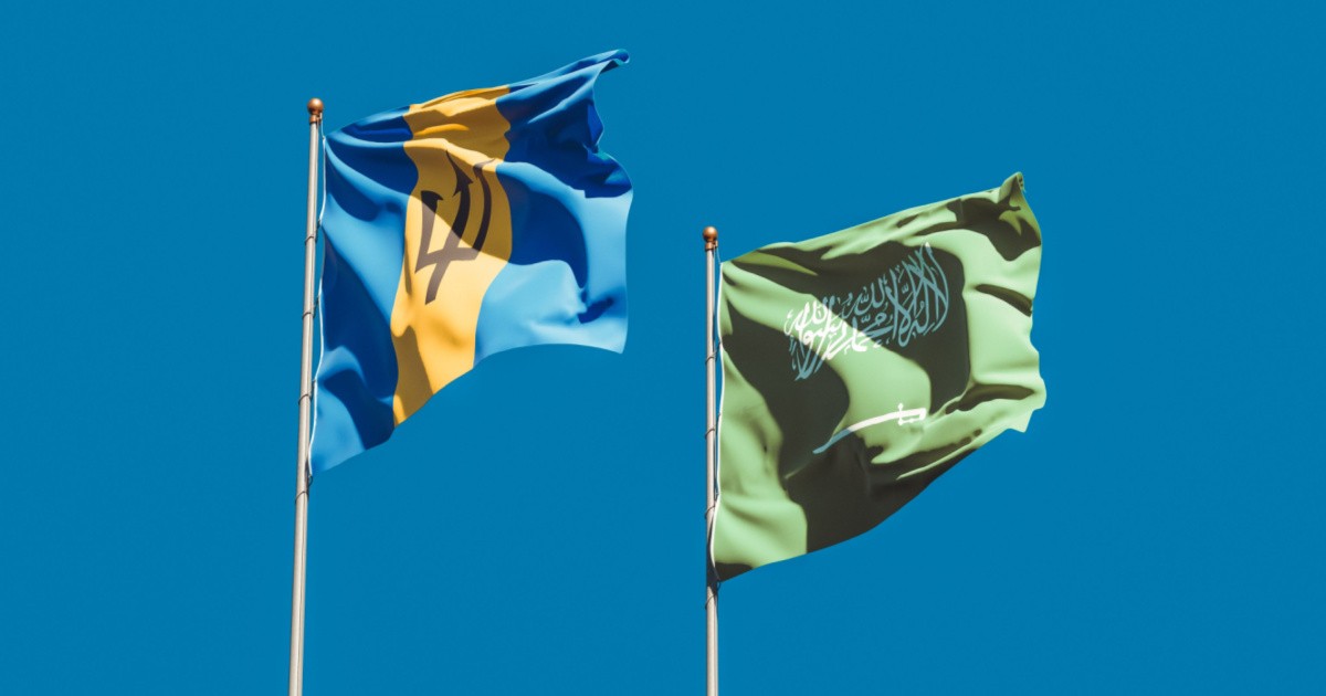 Flags of Saudi Arabia and Barbados-img