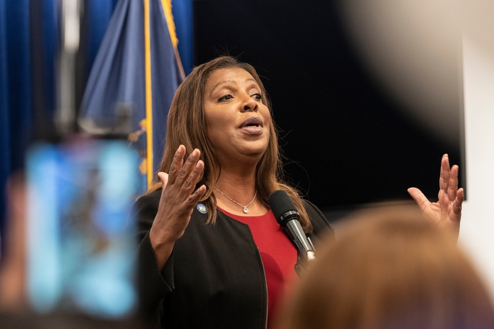 Attorney General Letitia James speaks during rally-img