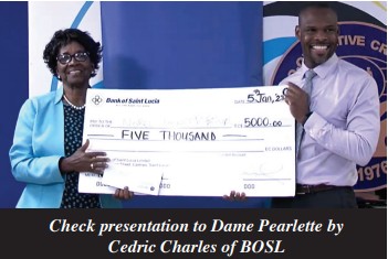 Check presentation to Dame Pearlette by Cedric Charles of BOSL-img