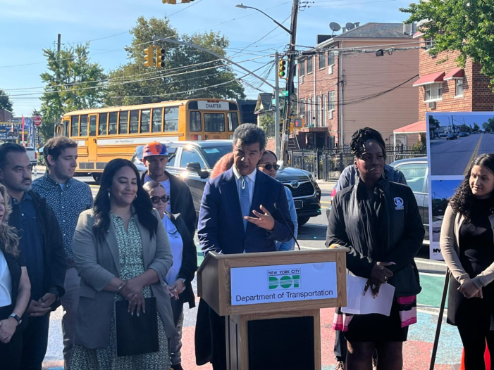 NYC DOT Celebrates Completion of Soundview Avenue Redesign with Protected Bike Lanes