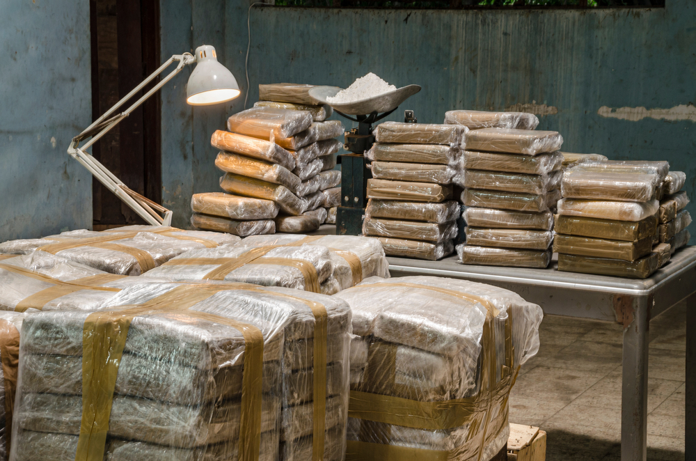 Cocaine,Warehouse,Illegal,Drug,Production