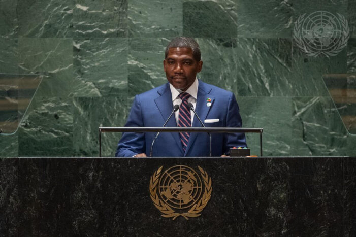 Prime Minister Drew Addresses 78th UNGA General Debate, Advocating for Global Solidarity and Equity
