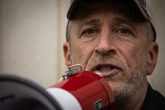 Jon Stewart, Still a ‘Tiny, Neurotic Man,’ Back to Remind Americans What’s At Stake