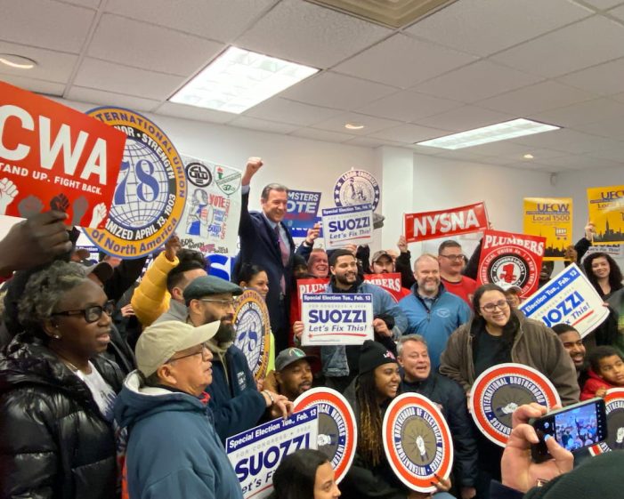 Union Members Help Secure Decisive Victory for Labor’s Candidate Tom Suozzi