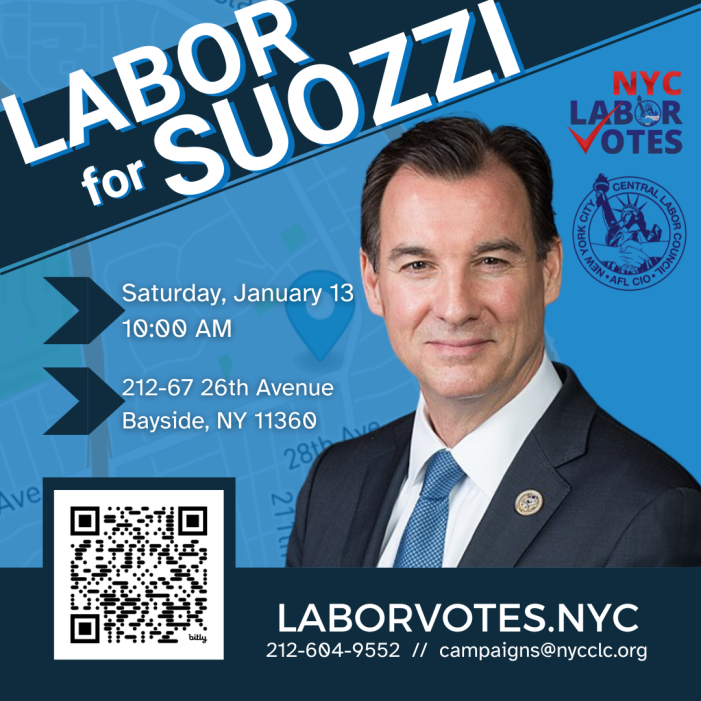 Take Action: Labor for Tom Suozzi!