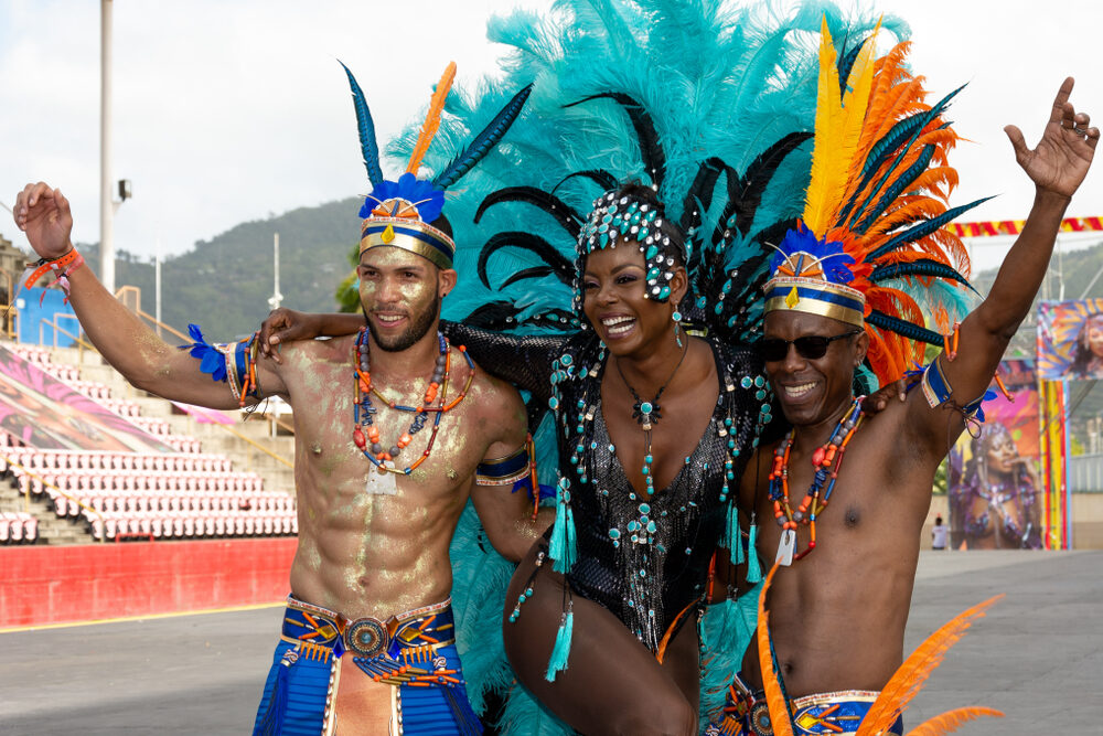 Port,Of,Spain,,Trinidad,,March,5:,Masqueraders,Enjoy,Themselves