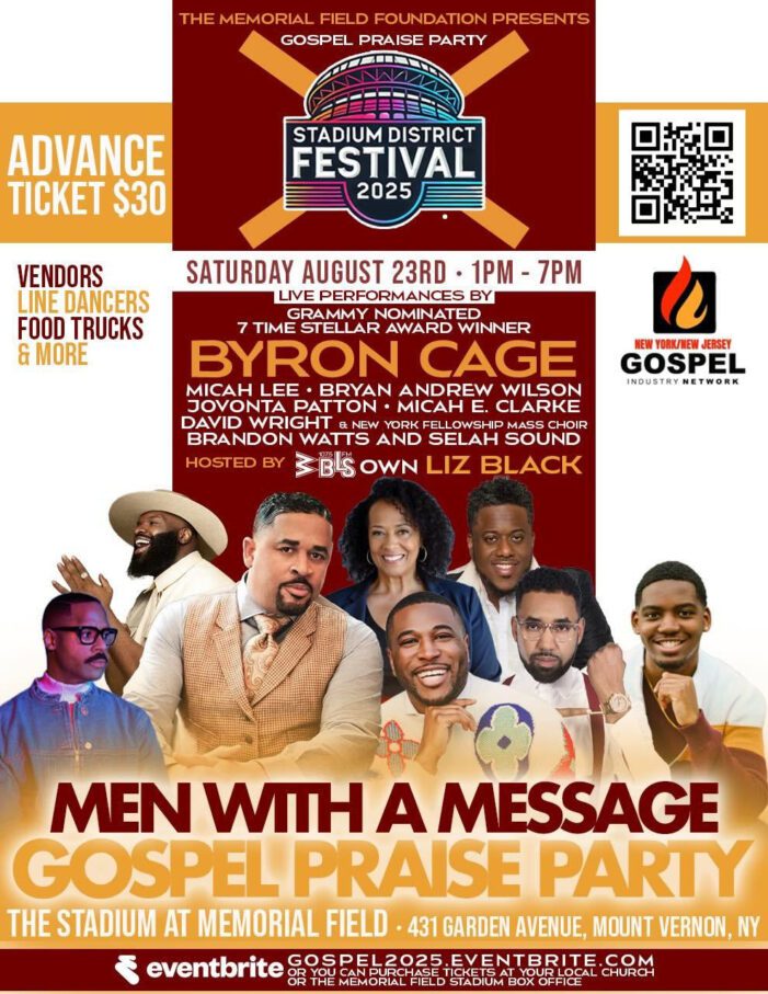 Join us at Memorial Field on Saturday, August 23rd from 1PM–7PM for the Stadium District Festival 2025: Men with a Message 🙌🏽🎶