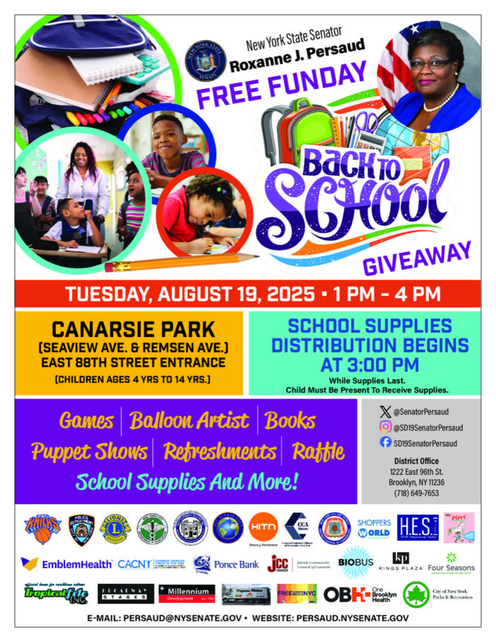 Back to School Free Funday & Giveaway with Senator Roxanne J. Persaud