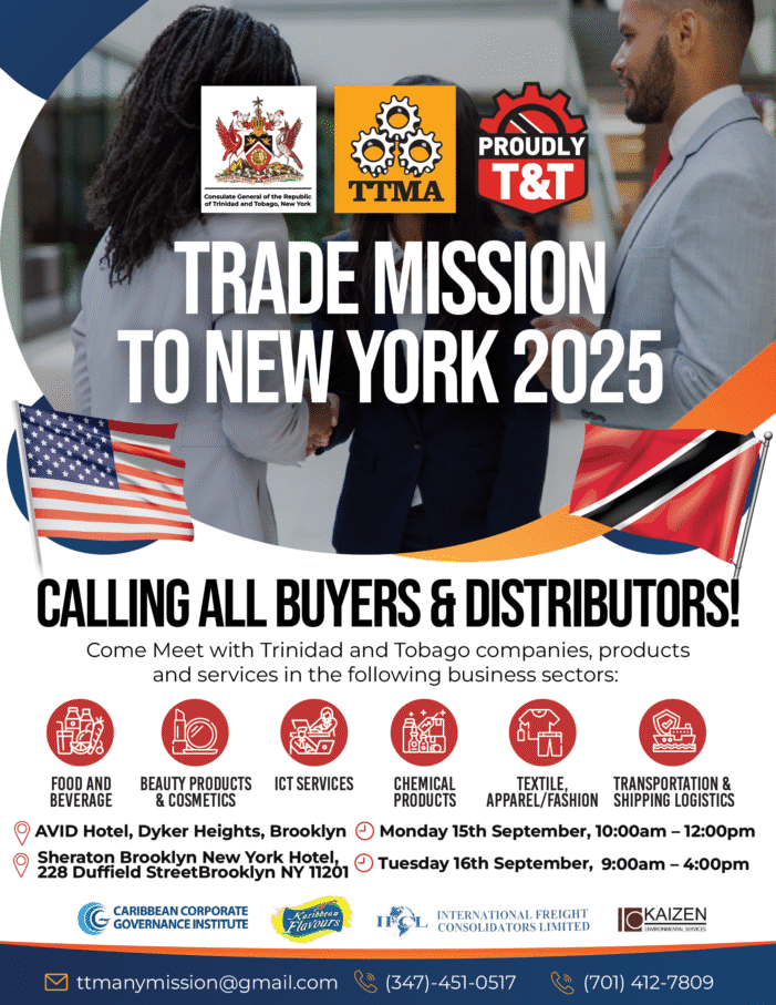 Trinidad and Tobago Trade Mission to New York 2025