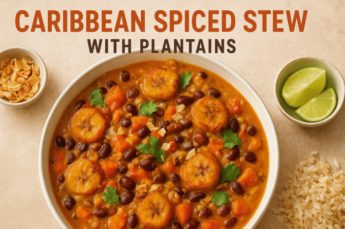 Caribbean Spiced Stew with Plantains