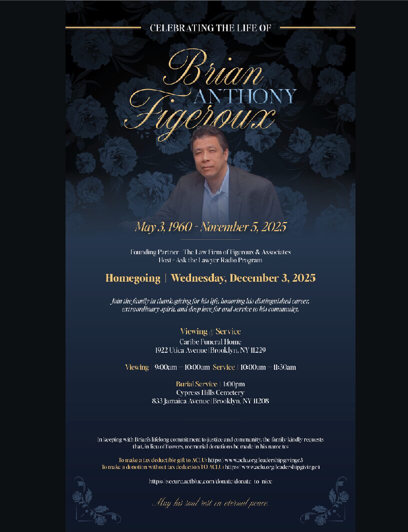 OBITUARY Brian Anthony Figeroux, Esq.